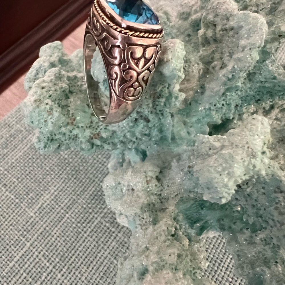 Effy London blue topaz ring 💍 - Picture 6 of 9